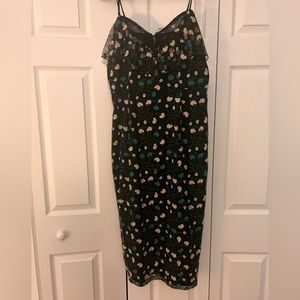 Beautiful embroidered multicolor and black dress worn once!!
